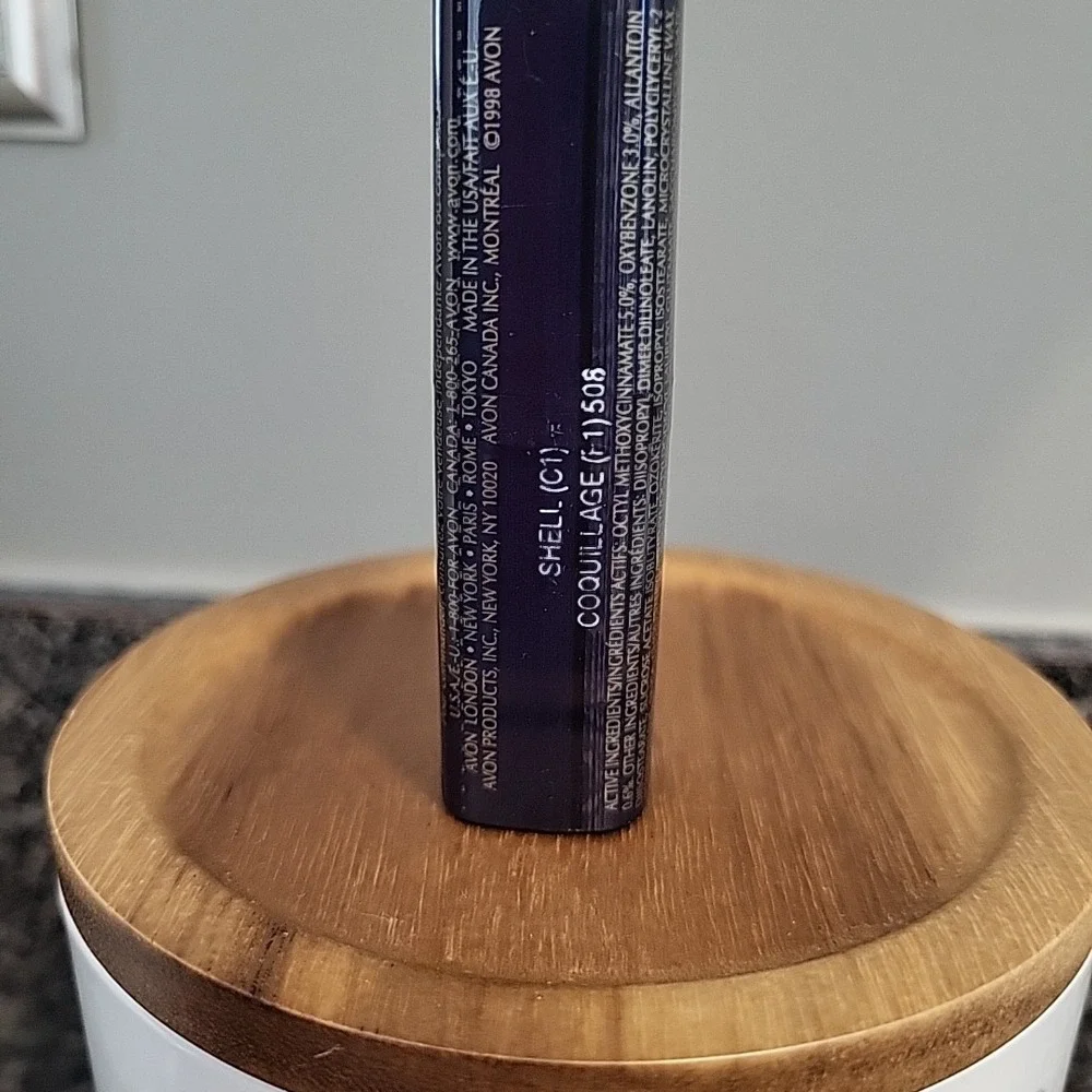 NEW Avon Beyond Color Triple‎ Benefit Lipstick Lip Color SHELL .13 Oz SEALED